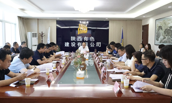 公司召開會議傳達落實陜西有色金屬集團會議精神